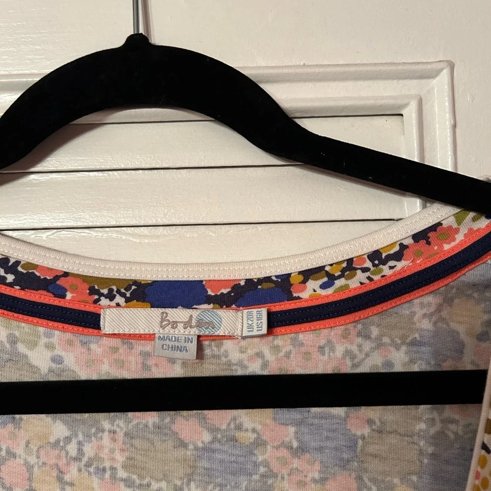 Boden Casual Jersey Floral weekend Day Dress Size 16R - Picture 4 of 4